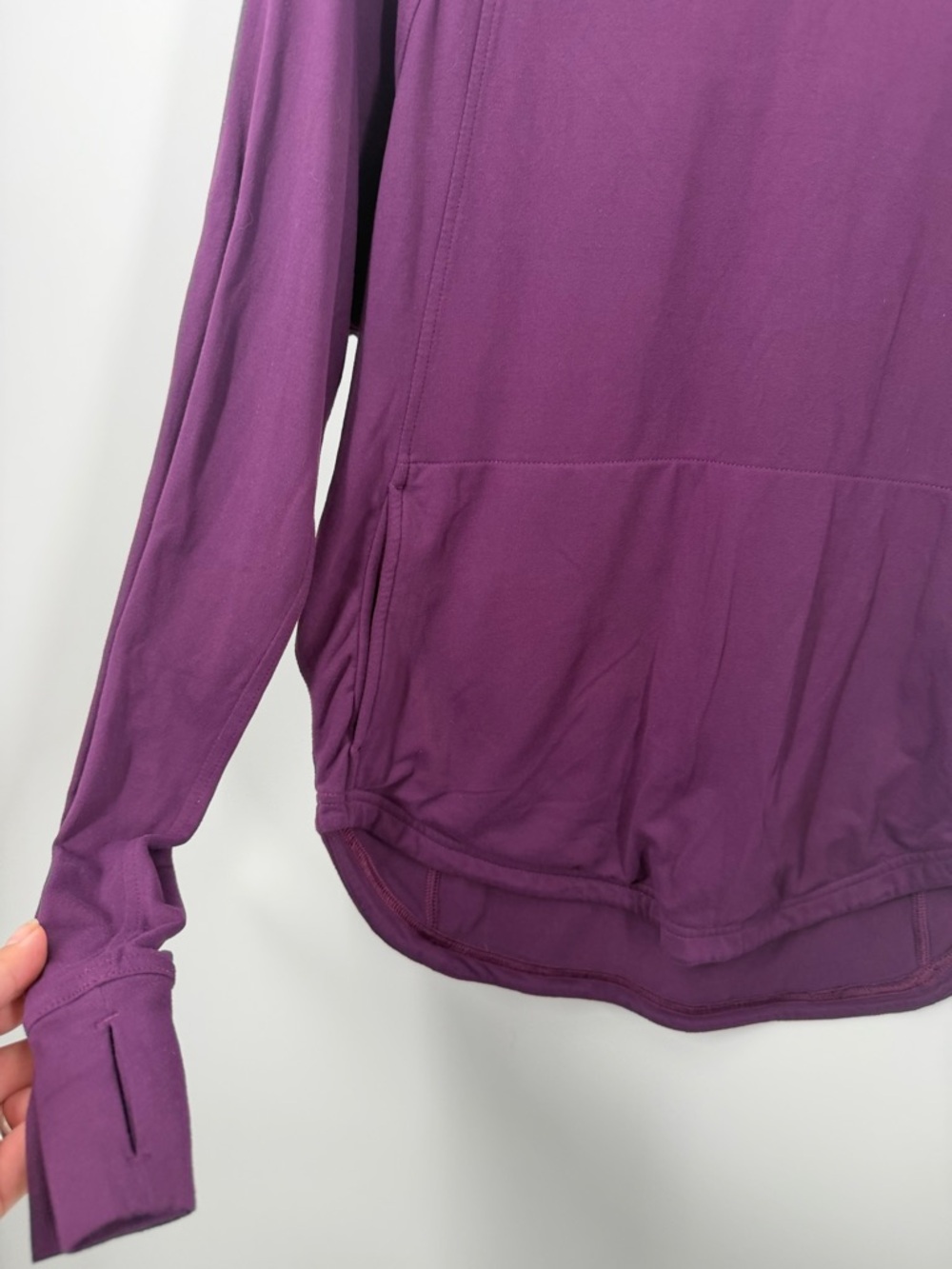 Lululemon Deep Purple Hooded Long Sleeve Top - Picture 4 of 7